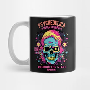 Rockstar Skull 80s Mug